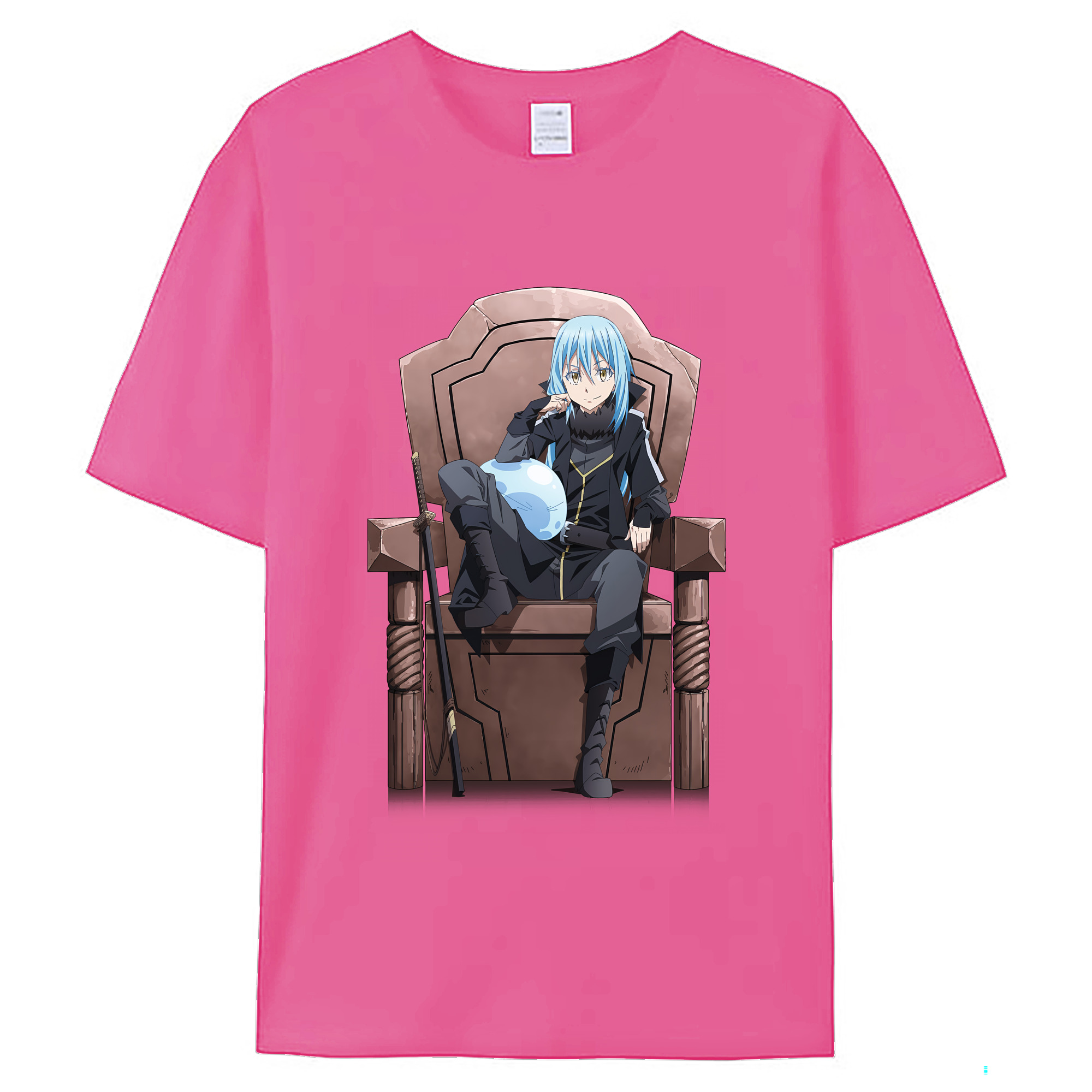 （画像用） 転スラ Regarding Reincarnated to Slime レディースカジュアルプリントTシャツ（綿100％）
